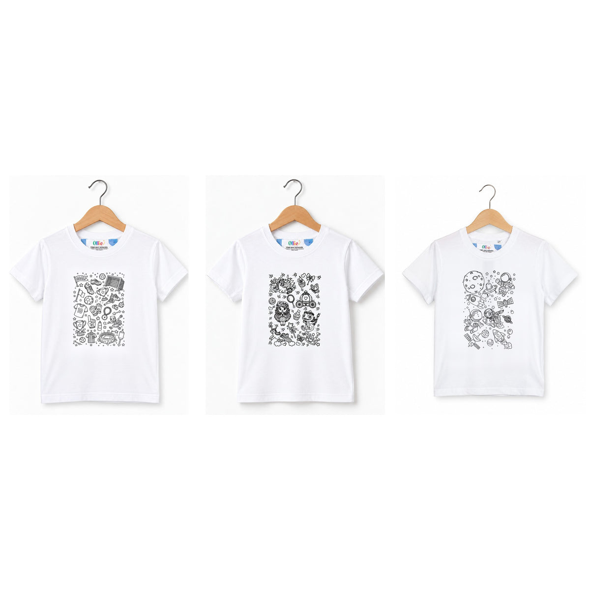 OUTLET – Kiszínezhető pólók | Kisebb nyomat