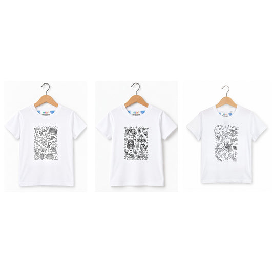 OUTLET – Kiszínezhető pólók | Kisebb nyomat